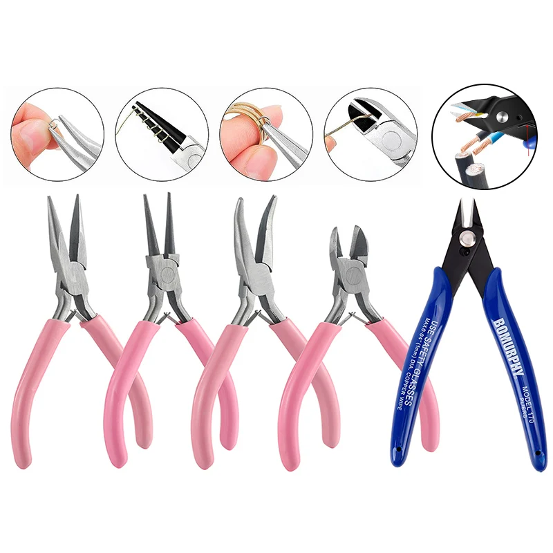 Diy Electronics Com - 170 Electronic Diagonal Pliers Kit Carbon