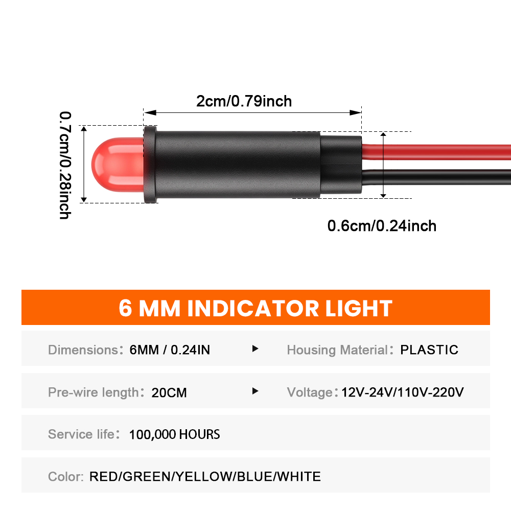 FILN 5PCS 6mm Marine Mini Indi - đánh giá và giá Diy Marine Electronics