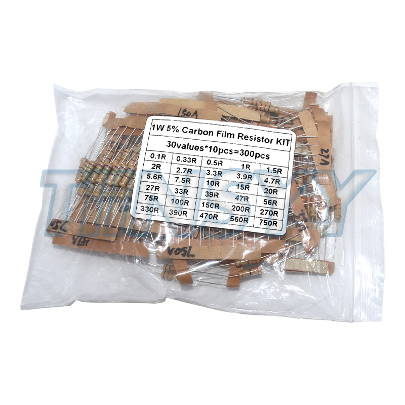 300PCS Resistor Kit 1W 5% Carb - đánh giá và giá Diy Electronics Com