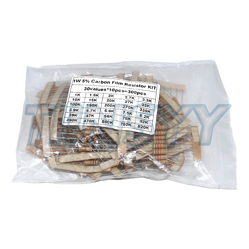 300PCS Resistor Kit 1W 5% Carb - đánh giá và giá Diy Electronics Com