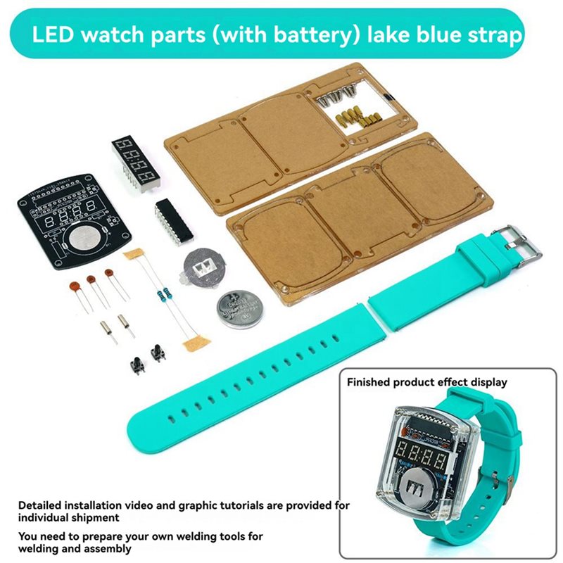 2X DIY Watch LED Watch Electro - đánh giá và giá Diy Electronics Watch