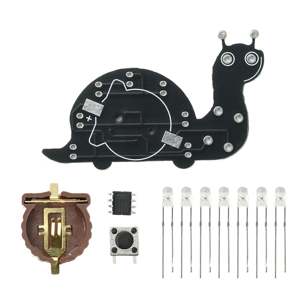 Snail LED Flowing Light Solder - đánh giá và giá Diy Electronics Kits For Beginners