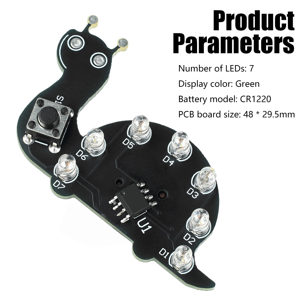 Snail LED Flowing Light Solder - đánh giá và giá Diy Electronics Kits For Beginners