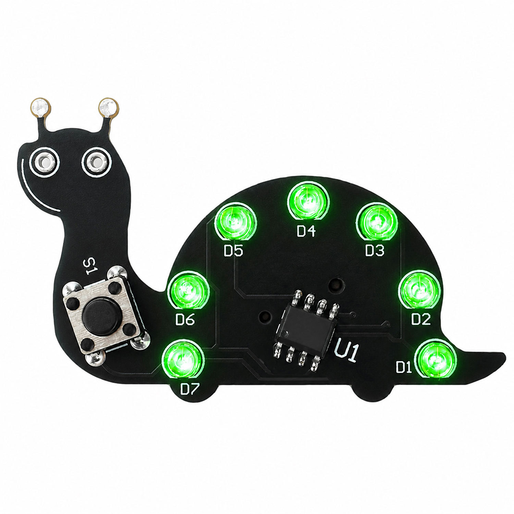 Snail LED Flowing Light Solder - đánh giá và giá Diy Electronics Kits For Beginners