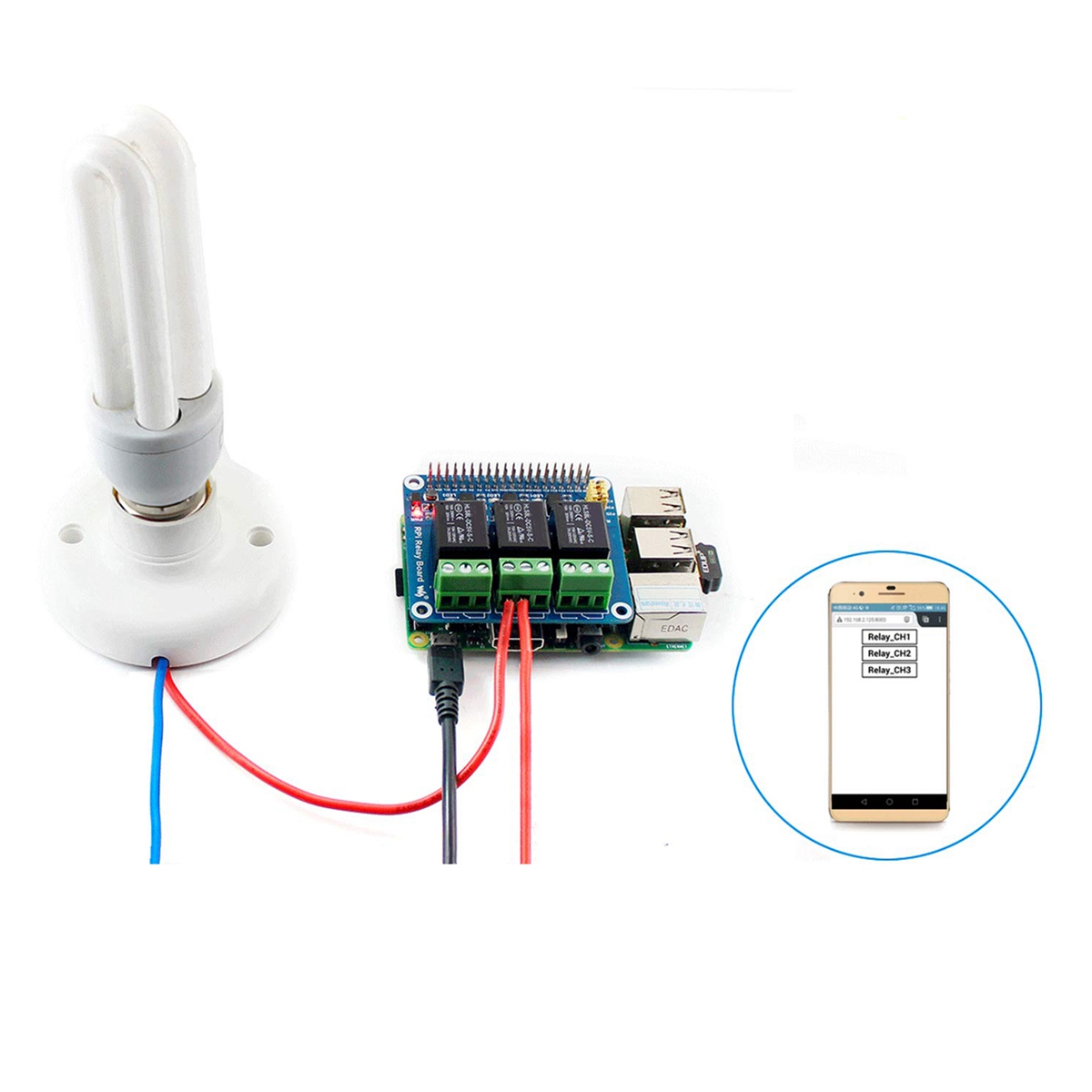 Waveshare 5V 3-Channel Relay M - đánh giá và giá Raspberry Pi Zero