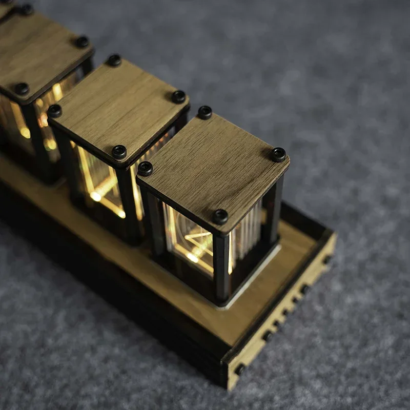 Luxury Nixie Glow Tube Clock W - đánh giá và giá Diy Electronics Table
