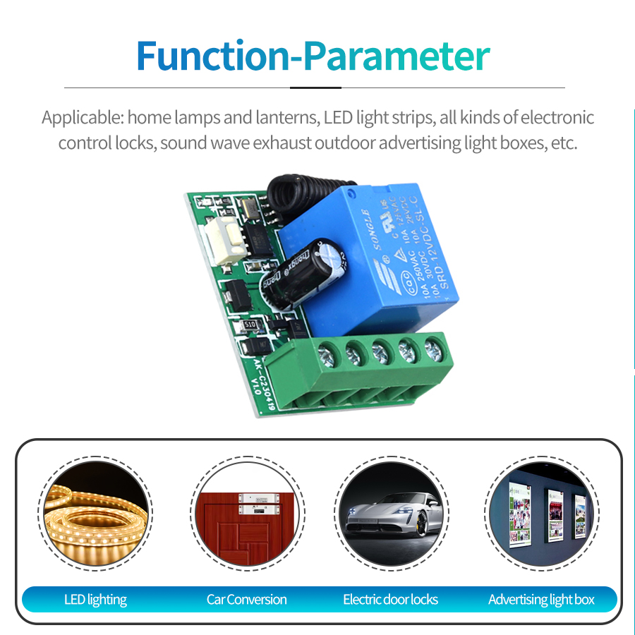 433MHz DIY Wireless Switch DC1 - đánh giá và giá Rf 433Mhz Module