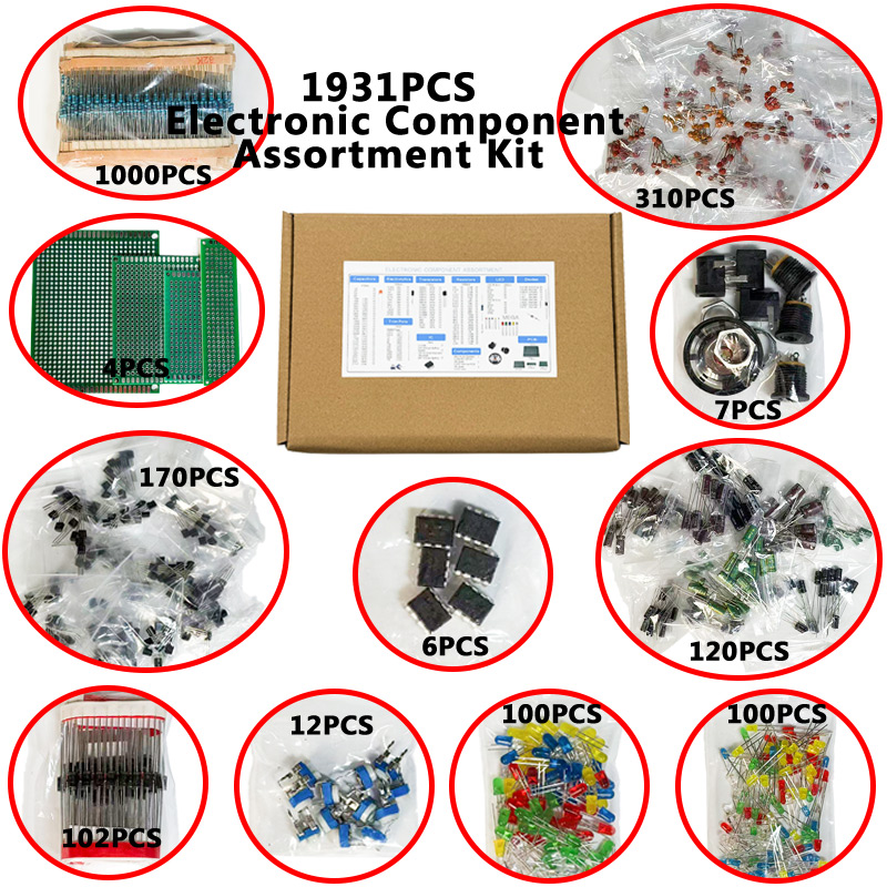 1900PCS Electronic Component K - đánh giá và giá Diy Electronics Com
