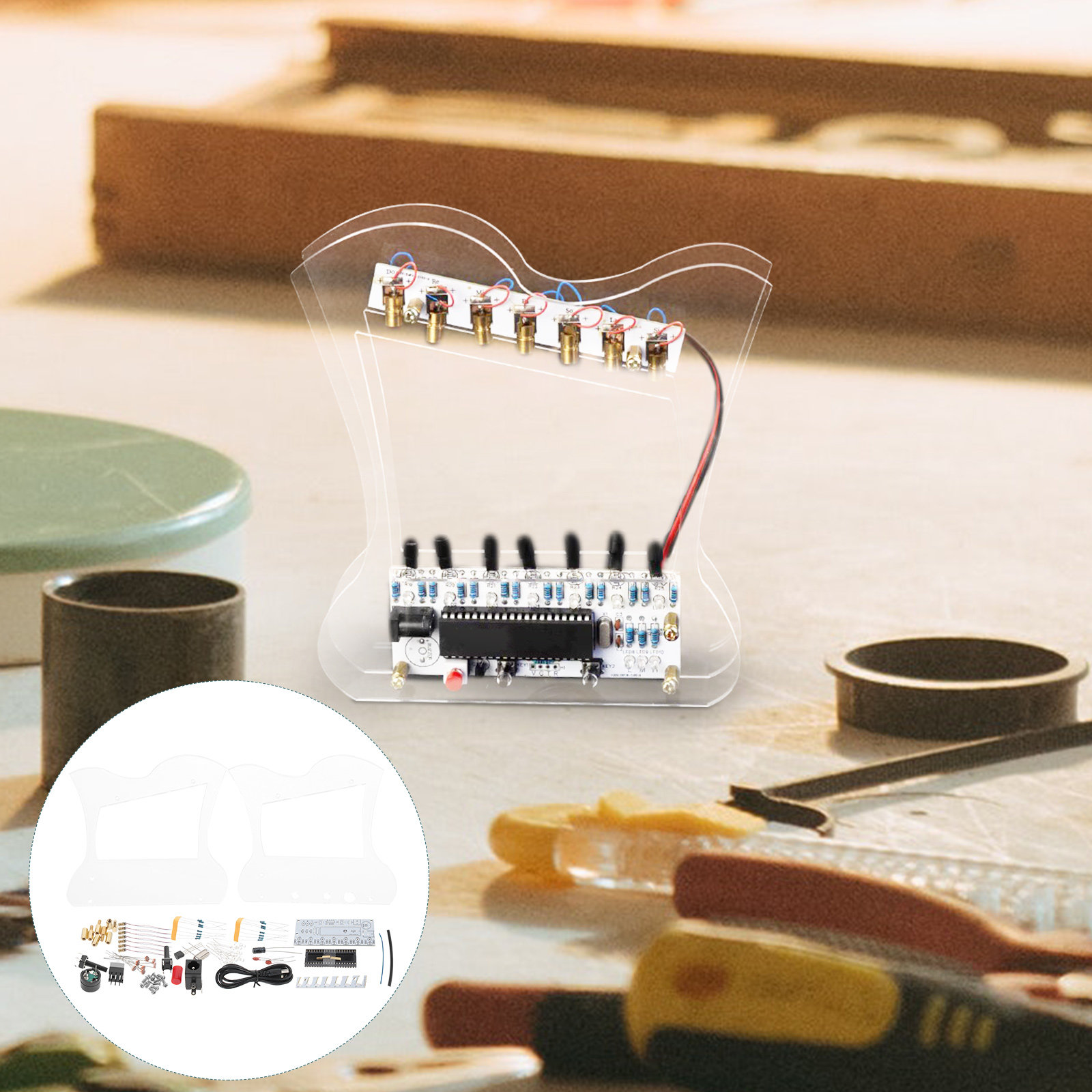 1Set Electronic Harp DIY Solde - đánh giá và giá Diy Electronics Kits For Beginners