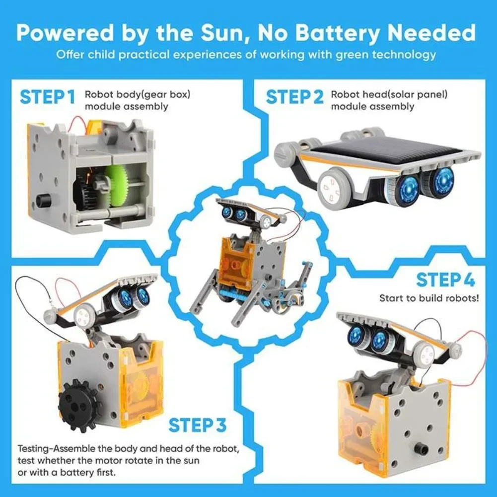 13 in 1 Solar Powered Robot Sc - đánh giá và giá Diy Electronics Com