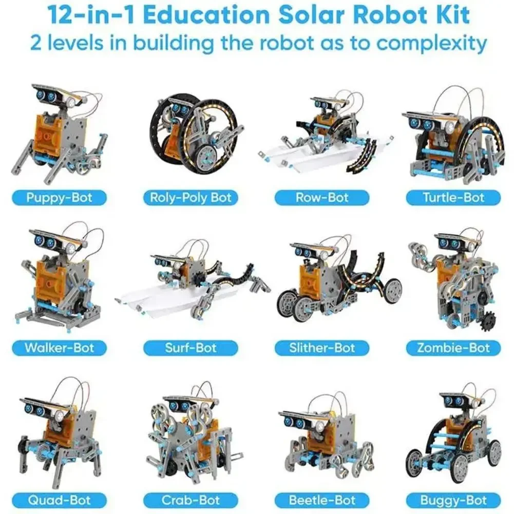 13 in 1 Solar Powered Robot Sc - đánh giá và giá Diy Electronics Com