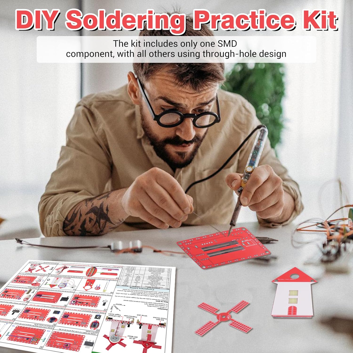 DIY Windmill Soldering Practic - đánh giá và giá Diy Electronics Kits For Beginners